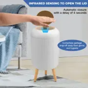 SULIVES Motion Sensor Trash Can: Touchless, Automatic, Waterproof for Kitchen