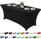 6FT/183CM Stretch Tablecloth Rectangular Trestle Table Cover Wedding Hotel H254