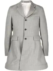 [COMME des GARCONS HOMME PLUS] 圓邊下擺人字紋夾克
