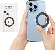 Magmo Magnetic Ring, Compatible with MagSafe Ring, Universale MagneticRing for Apple iPhone 15, 14, 13, 12, Galaxy S23, S22, S21, and More, Black