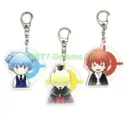 Set of 3 Assassination Classroom Anime Acrylic Keychain Koro Sensei Nagisa Karma