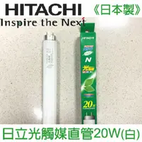 在飛比找PChome24h購物優惠-HITACHI 日立奈米光觸媒三波長自然光燈管20W(白光)