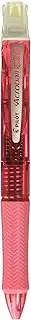 Pilot BKAS-60F-CPY 3 color Acro Ballpoint Pen with Highlighter Acroball Spotliter, Black/Red/Blue Ink, Clear Pink Body with Yellow Highlighter