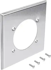Easy Install Receptacle Wall Plate Stainless Steel Fit for Hubbell Bryant 313292