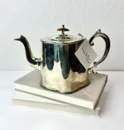 Nicole Miller Home - Cottage Core Silver Teapot