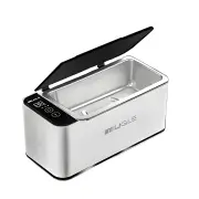 Mugle 40W Portable Jewelry Cleaner 46kHz U1trasonic Vibration Power with Touch Screen 4 Cleaning Times Setting and 304 S