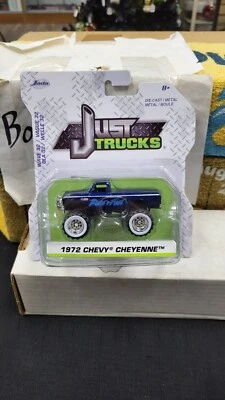 NIB 2021 1972 CHEVY CHEYENNE 4X4 BLUE FOOT JUST TRUCKS JADA TOYS 1/64 WAVE 32