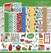 PhotoPlay Paper HOT DIGGITY DOG 12x12 Collection Pack Scrapbook Kit Journal Pup
