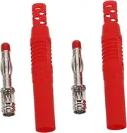 2pcs Insulated Safety Banana Plug Connectors for DIY Multimeter Test Leads Male Adapter for Versatile Speaker Wire Connections Durable High Temperature Shell