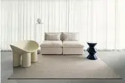 Tula Beige Grey Textured Rug