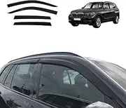 OAD4X4 Weathershields Compatible with BMW X5 G05 Series 2018-Onwards, Weather Shields Window Visors Wind Deflectors Sun Rain Guard 4PCS Set
