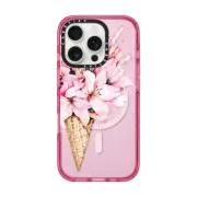 iPhone 16 Pro Impact Case MagSafe Compatible Lilies ice cream