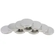 10PCS Aluminum Empty Tin Jars Screw Lids Can Pots Lip