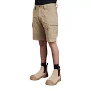 3 X Mens Kinggee Tradies Summer Lightweight Khaki Cargo Work Shorts