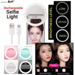 PORTABLE SELFIE RING LIGHT FOR PHONE LAPTOP SELFIE LAMP RECH