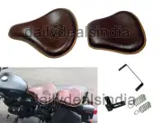 Classic 350cc 500cc Front & Rear Leather Seat Brown For Royal Enfield (for: Royal Enfield)