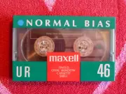 MAXELL UR 46 MINUTE BLANK AUDIO CASSETTE TAPE *NEW* POSITION IEC TYPE I NORMAL