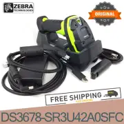 Zebra DS3678-SR3U42A0SFC 1D 2D Ultra-Rugged Cordless Barcode Scanner Kit Black