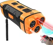 BYVCUI New Upgrade Ultrasonic Dog Bark Control Device -Anti-Bark Trainer with LED Light, Clicker & Treat Pouch | Safe, No Shock Humane Deterrent for Small/Medium/Large Dogs | Portable, Rechargeable
