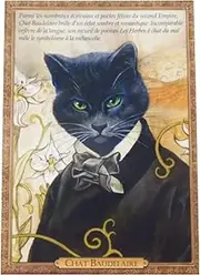 Sebrine 94151PC Chat Baudelaire Board Rail, Cat, Postcard, Postcard, Chats enchantes
