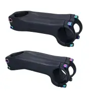MTB Mountain Bike Carbon Fiber Stem 6/17 Degree Road Bicycle Stems 31.8*70-130mm