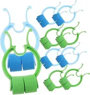 Nose Bleed Stopper Kit 10 Pcs Disposable Foam Nose Clips for Snoring Underwater Nose Clip for Children's Breathing Exercises Nasal Clip for Lung Function Training Green