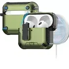 For AirPods 4th 3rd Pro 2nd/1st Gen Case Fully Drop Proof Auto Eject Cover+Stand