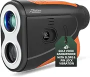 Roykaw Golf Rangefinder with Slope, Voice Announcement, 1200 Yards Laser RangeFinder, Flagpole Lock Vibration, 7X Magnification HD View, w/Magnet, Easy and Convenient