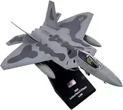 Replica Pre-Build Aircraf 1/100 for Air Force F-22 Fighter F22 Raptor（Painted Version） Metal Replica Pre-Build Military Aircraft Model Collection Gift Display