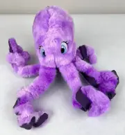 KONG SoftSeas Octopus Large Purple Soft Plush Squeaky Tug & Shake Dog Toy 10.75"