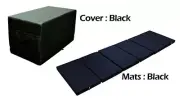 MULTI PURPOSE S.LEATHER MAGIC BOX YOGA GYM CUSHION FOLDABLE MATS BLACK COLOR