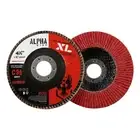 BHA Alpha Disc High Density Ceramic Flap Discs Jumbo Grinding Wheels XL, 4.5"...