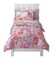 New Circo Blossom Aqua Bird House TWIN BeddingSet Comforter Fitted/Flat Sheet