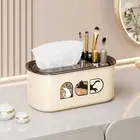 Rectangular Tissue Holder with Spring Paper Box Tissue Storage Box Household