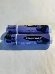 CHAPSTICK MIXED BERRY Flavor Lip Balm Lot of 2 New & Sealed