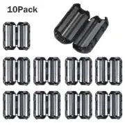 10Pcs Black Clip On Clamp RFI EMI Noise Filters Ferrite Core For 5mm Cable