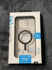 SPECK PRESIDIO PERFECT-CLEAR/BLACK MAGSAFE IPHONE 14 PLUS CASE (iPhone 6.7 2022)