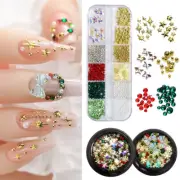 20PCS Nail Jewelry Glitter Gems Nail Decor Manicure Christmas Nail Rhinestone
