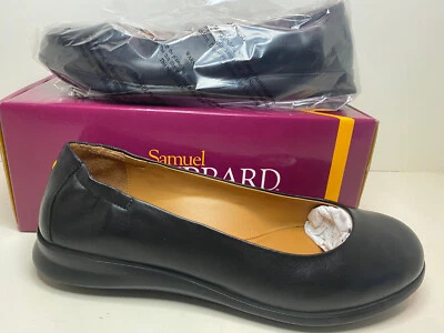 Samuel Hubbard Freedom Dance Slip on Modest Black Leather Dress Shoes size 10.5