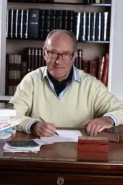 Alain Decaux French historian writer in 1988 in Paris France- Old Photo