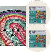 Jelly Roll Rug Kit Bundle, Including Pattern and Two (2) Rolls of Bosal Katahdin Batting On-A-Roll