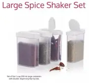 Tupperware Large Spice Shakers Set White