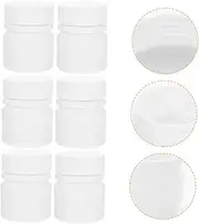 GANAZONO 12pcs Mini Bottle Organizer Leakproof Hdpe Containers for Capsules Tablets Protein Powders