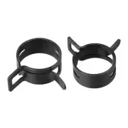 Steel Band Clamp 24mm Hose Tube Spring Clips Clamp Black Manganese Steel 5Pcs