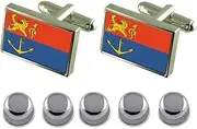 [Select Gifts] Shirt Dress Studs Venlo City Netherlands Flag Cufflinks