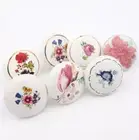 Vintage Look Flower Ceramic Knobs Door Handle Cabinet Drawer Cupboard Bulk