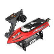 Catzon 2.4GHz High Speed RC Boat Rechargeable Electric Pool Toys for Kids-Red
