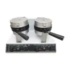 110V Round Waffle Maker Nonstick Rotated Waffle Iron Electric Waffle Machine