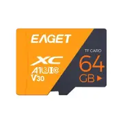 EAGET T1 64GB TF Memory Card Micro SD Card U3 Class10 High Speed High Speed Flash Memory Flash Cards for Camera Phone Dr