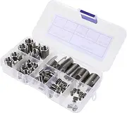 GANAZONO Inner Thread Repair Tool 50pcs Self Tapping Thread Inserts Set with Slotted Design for Repair